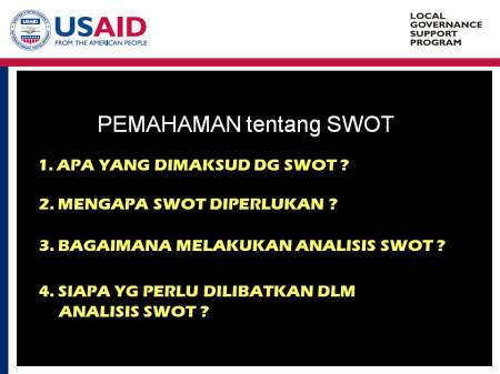 Konsep Dasar Analisis SWOT, Langkah-Langkah dalam Analisis SWOT, Impementasi Analisis SWOT